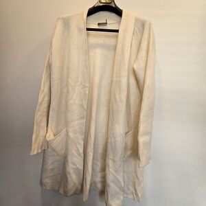 Ivory cashmere long cardigan Vineyard Vines cashmere size L